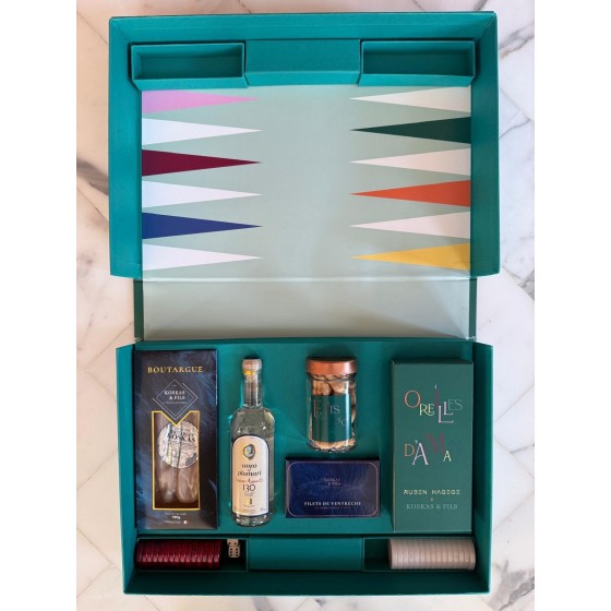 Coffret Cadeau Box POURIM 2025 - Jeu de société Backgammon