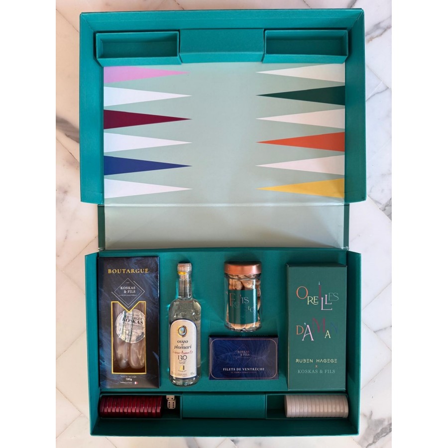 Coffret Cadeau Box POURIM 2025 - Jeu de société Backgammon